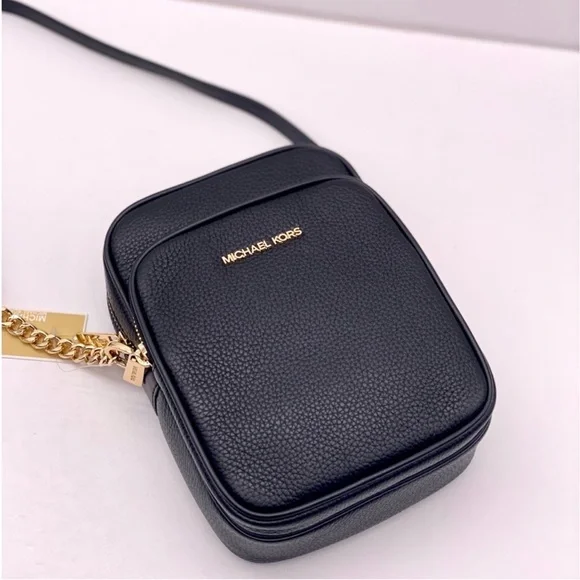 Michael Kors Jet Set Travel Medium Crossbody Bag Black - Picture 7 of 13